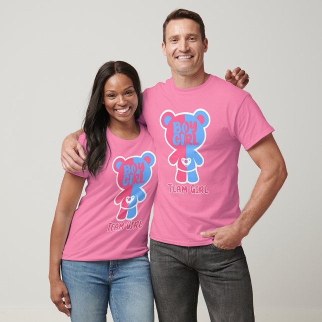 Team Girl at Gender Reveal Party Shirt T Shirt (Unisex)