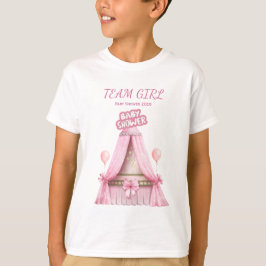 Team Girl Baby Shower 2025 Family Outfit T Shirt