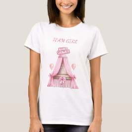 Team Girl Baby Shower 2025 Family Outfit T Shirt