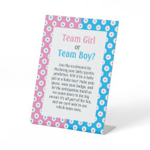 Team Girl eller Team Boy Polka-Dot