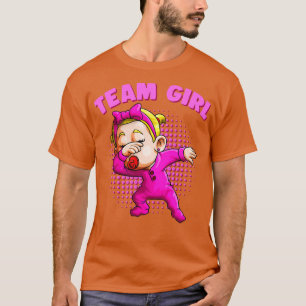 Team Girl Funny Gender Reveal Party Dabbing Baby G T Shirt