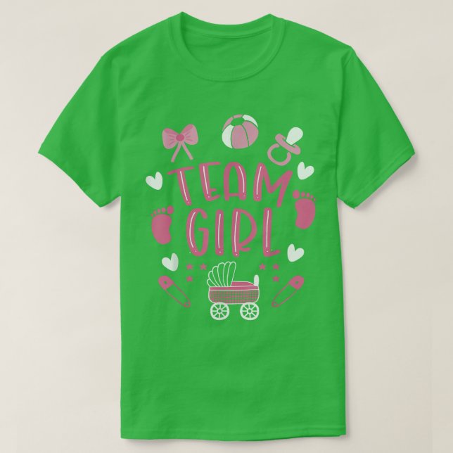Team Girl Gender Reveal 703 T Shirt (Design framsida)