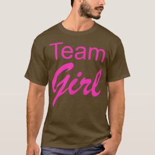 Team Girl Gender Reveal Baby Shower T-Shirt