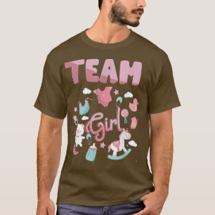 Team Girl Gender Reveal Party Rosa Baby Announceme T Shirt
