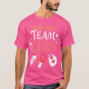 Team Girl Gender Reveal Party Rosa Blue Baby Annou T Shirt