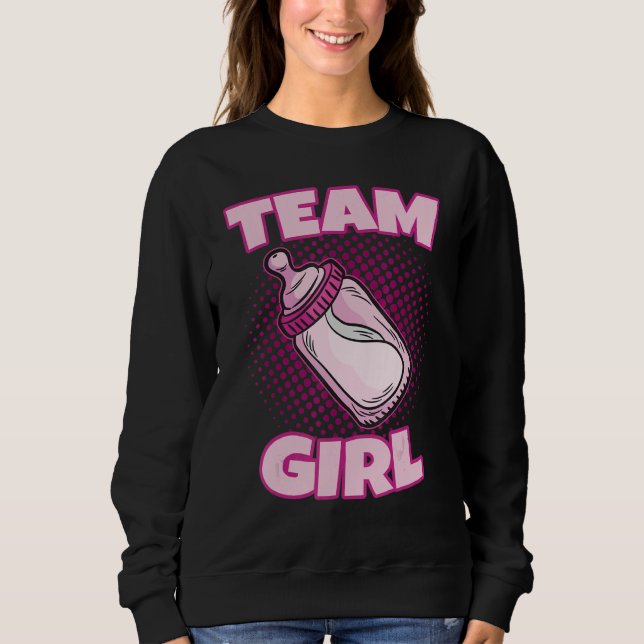 Team Girl Gender Reveal Party Team Pink Baby Annou T Shirt (Framsida)