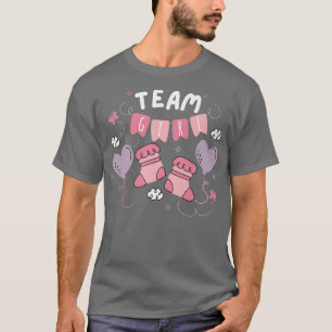Team Girl Gender Reveal Party Team Rosa Baby Annou T Shirt