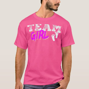 Team Girl Gender Reveal Party Team Rosa Baby Annou T Shirt