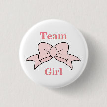 Team Girl Rosa Bow Gender Reveal
