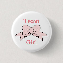 Team Girl Rosa Bow Gender Reveal Knapp