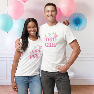 Team Girl Rosa Gender Reveal Party Unisex T Shirt