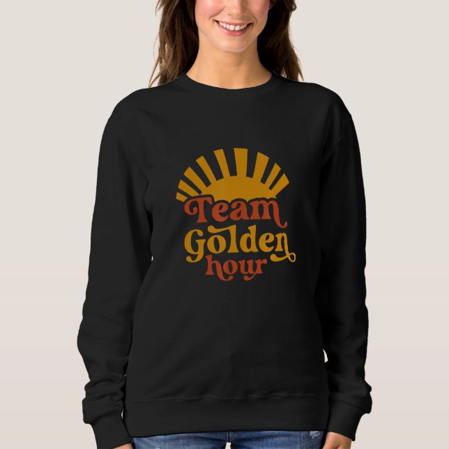 Team Golden Hour Fun Photographer T Shirt (Framsida)