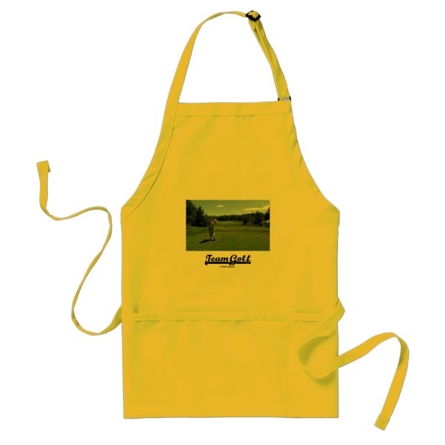 Team Golf (Golfer on Golf Course) Förkläde (Framsidan)