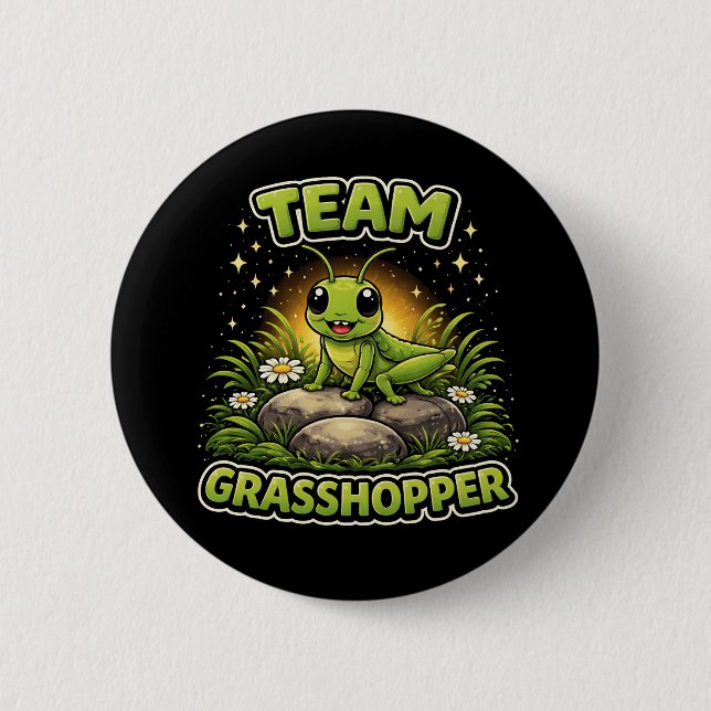 Team Gräshoppa Knapp (Framsida)