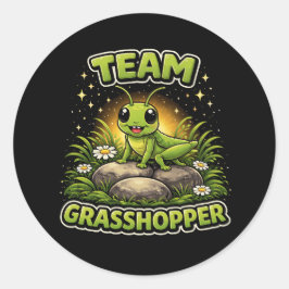 Team Gräshoppa Runt Klistermärke