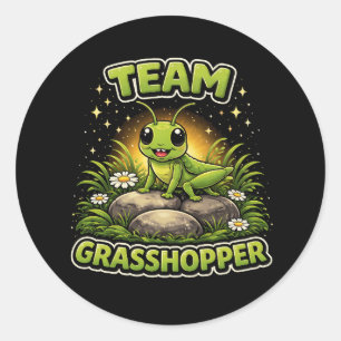 Team Gräshoppa Runt Klistermärke