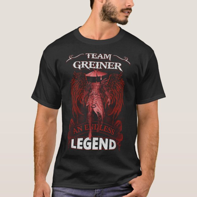 Team GREINER - En oändlig LEGEND T Shirt (Framsida)