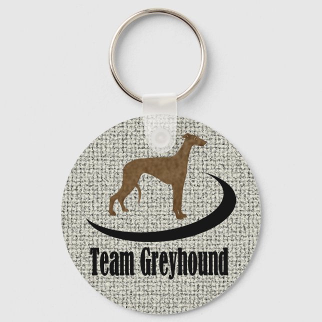 Team Greyhound-Logotyp Nyckelring (Framsida)