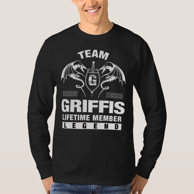Team Griffis-livstidsmedlem T Shirt (Framsida)
