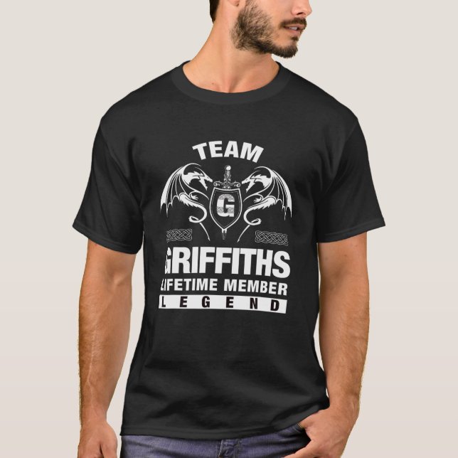Team GRIFFITHS Lifetime Member Gifts T Shirt (Framsida)