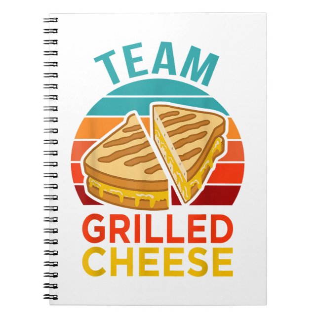 Team Grilled Cheese Funny Sandwich Älskare Graphic Anteckningsbok (Framsidan)