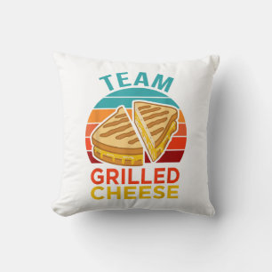 Team Grilled Cheese Funny Sandwich Älskare Graphic Kudde