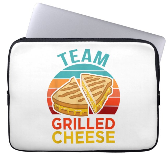Team Grilled Cheese Funny Sandwich Älskare Graphic Laptop Fodral (Framsidan)