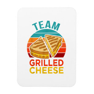 Team Grilled Cheese Funny Sandwich Älskare Graphic Magnet