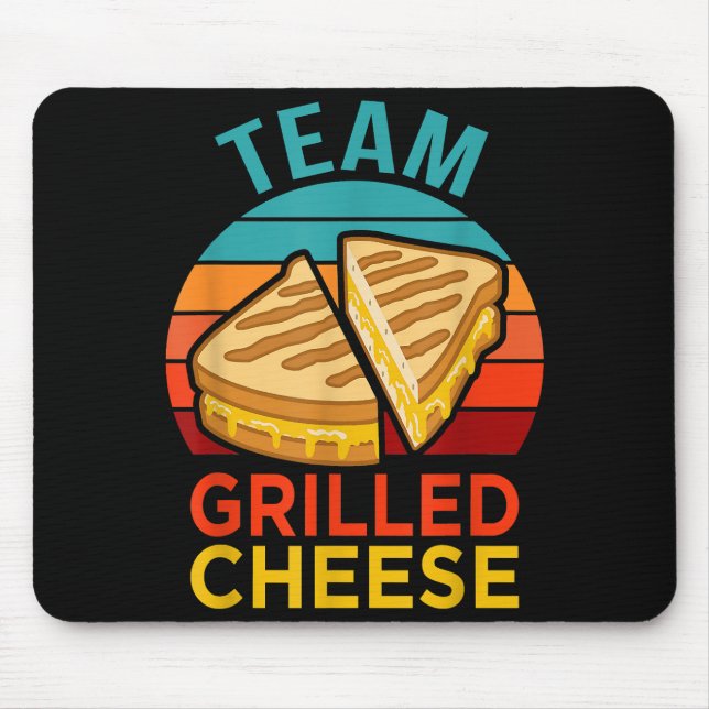 Team Grilled Cheese Funny Sandwich Älskare Graphic Musmatta (Framsidan)