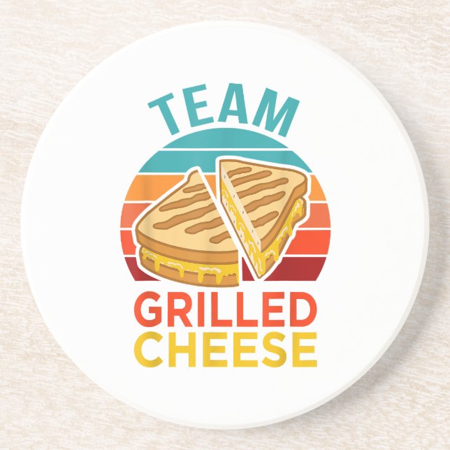 Team Grilled Cheese Funny Sandwich Älskare Graphic Underlägg (Framsidan)