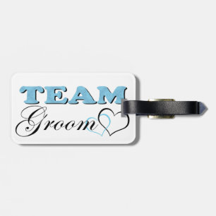 Team Groom - Blek Blue Bagagebricka