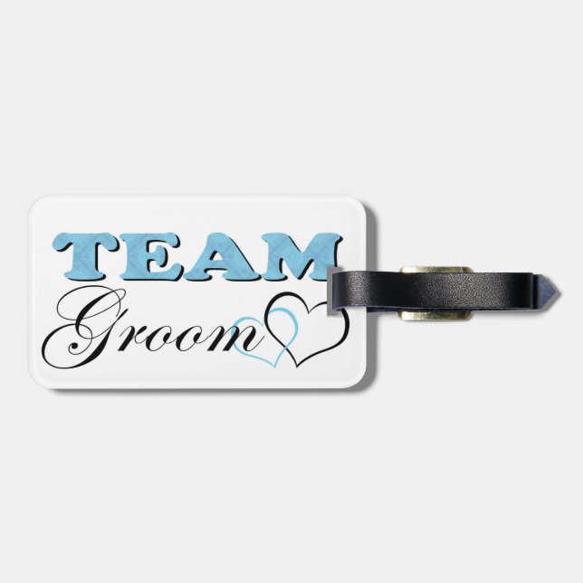 Team Groom - Blek Blue Bagagebricka (Baksida Vågrät)