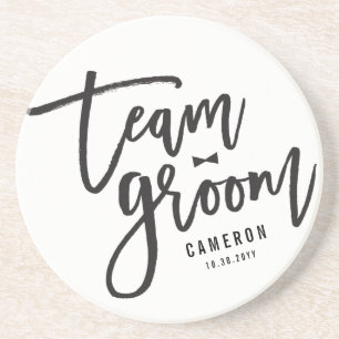 Team Groom Bow Tie Bachelor Party Bröllop Anpassni Underlägg