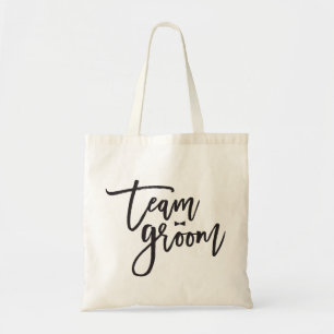 Team Groom Bow Tie Bachelor Party Bröllop Bag Tygkasse