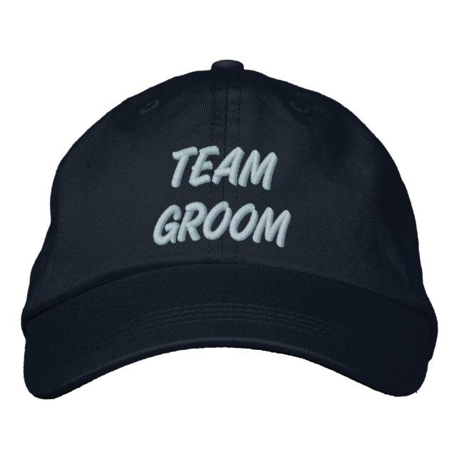 Team Groom Broderad Keps (Framsida)