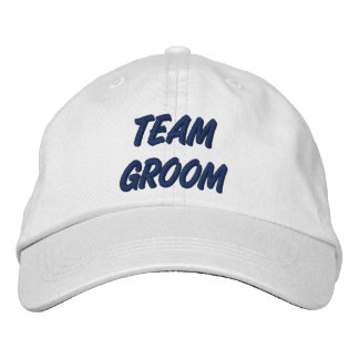 Team Groom Broderad Keps