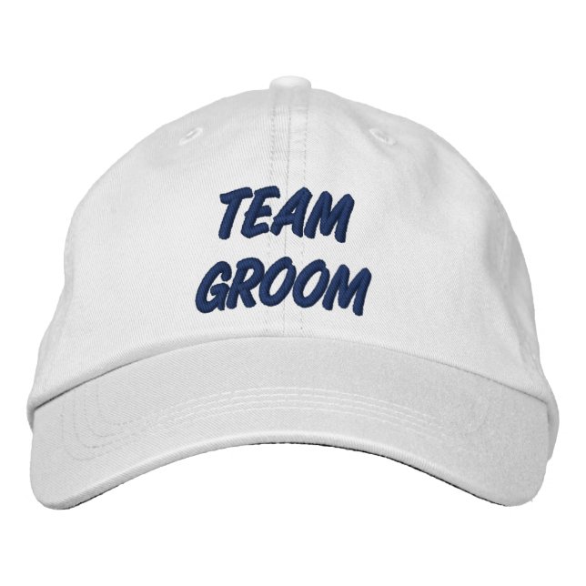 Team Groom Broderad Keps (Framsida)