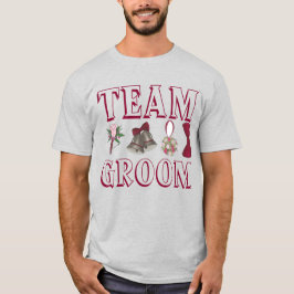 TEAM GROOM Bröllop Marskalkar Brudens sida Tee Shirt