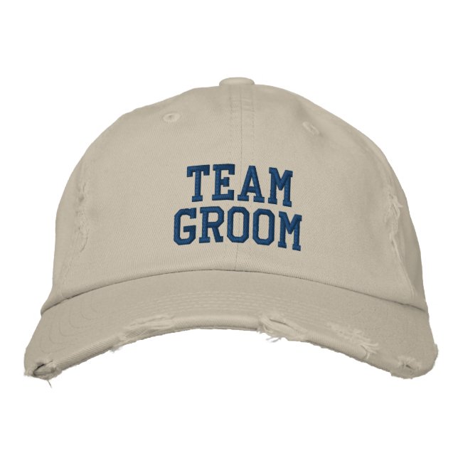 Team Groom Embroized Boll Cap Broderad Keps (Framsida)