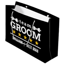Team Groom | Groomsman | Bachelor | Svartvit