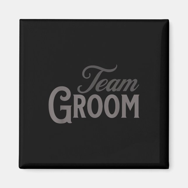 Team Groom Group Matching Bachelor Party 2024 Groo Magnet (Framsidan)
