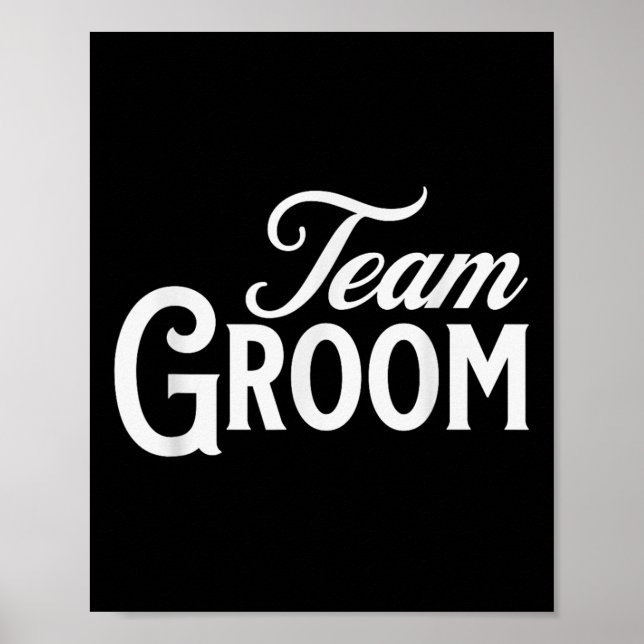 Team Groom Group Matching Bachelor Party 2024 Groo Poster (Framsidan)