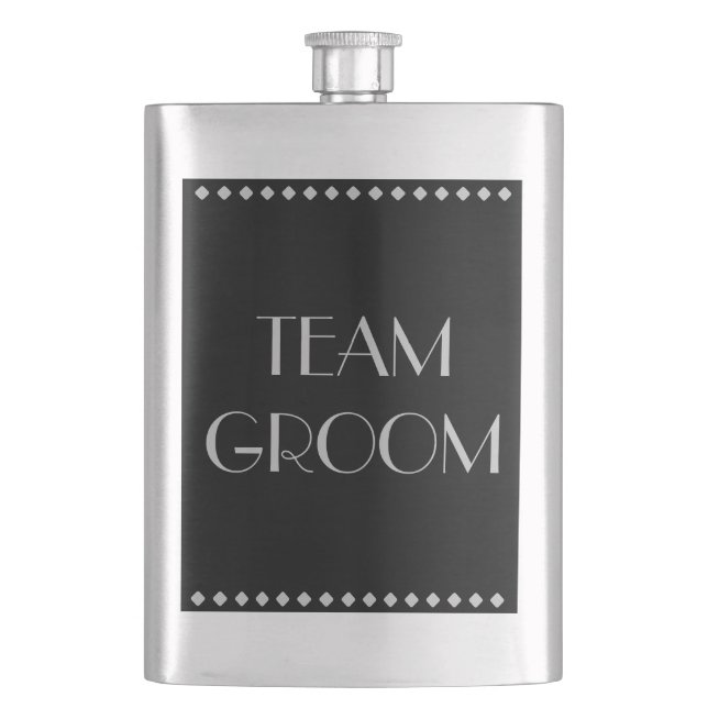 Team Groom Klassisk Flask Fickplunta (Framsidan)