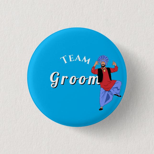 Team Groom ladkewale märke  Knapp (Framsida)