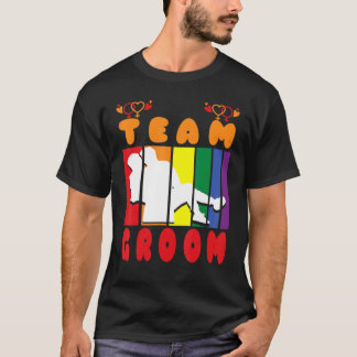 Team Groom Make Crew samma gender kärlek T Shirt