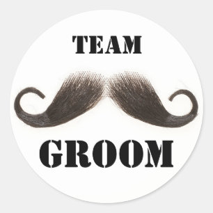 Team Groom Stickers Runt Klistermärke