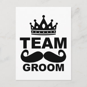 Team Groom T-Shirts M.png Vykort