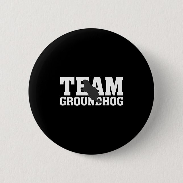 Team Groundhog Rolig Groundhog Day Tank Top  Knapp (Framsida)