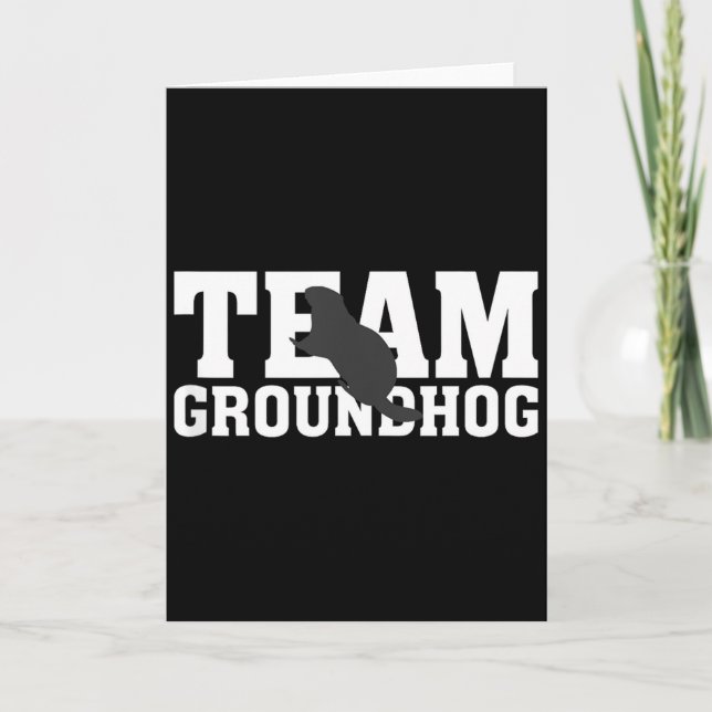 Team Groundhog Roligt Groundhog Day Tank Top  Kort (Framsida)
