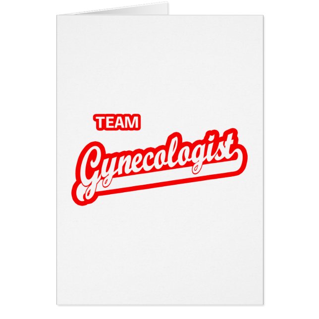 Team Gynecolog Hälsningskort (Framsidan)